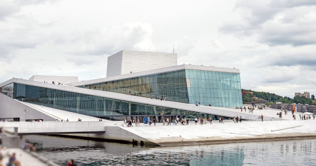 KTV Group and KTV Working Drone at Oslo Opera House