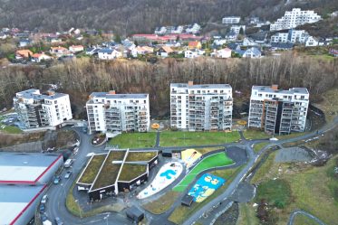 Bjerknes Park vaskes med drone